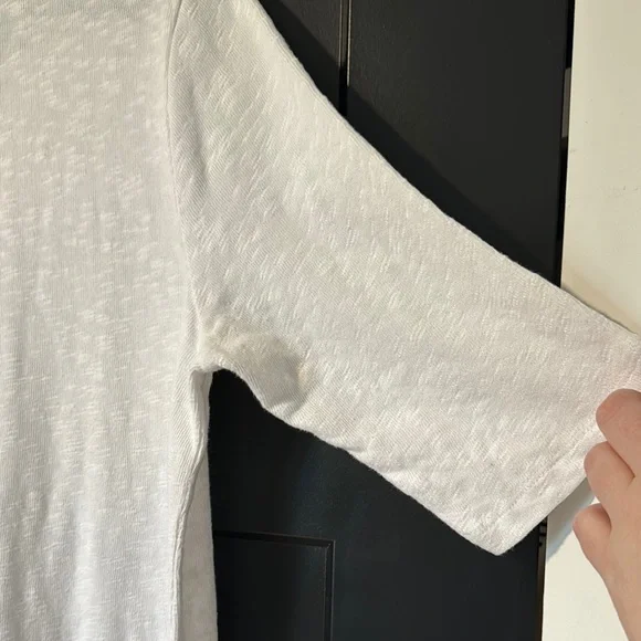 Chalet White Casual Cotton Dress with Pockets - Picture 6 of 9